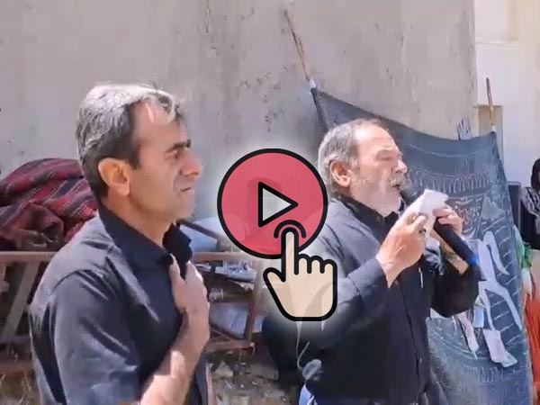 مراسم ظهر عاشورا ، بخش پایانی ، سینه زنی در حیاط مسجد و ذکر مصیبت حضرت علی اصغر