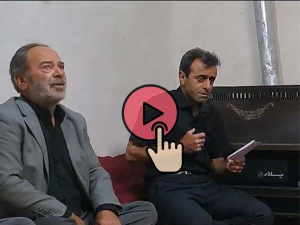 مراسم  تاسوعا ، بخش دوم ، ذکر مصیبت حضرت رقیه توسط آقای باقر سیابی و سینه زنی